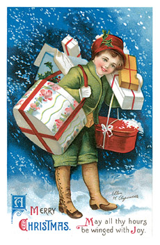 vintage Christmas card