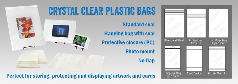 Crystal clear plastic bags
