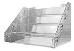 4 Tier Clear Acrylic Card Countertop Display Rack