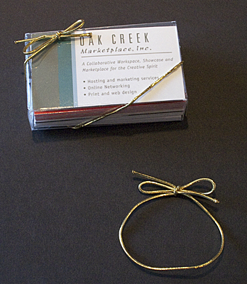 6" Metallic Gold Stretch Loop