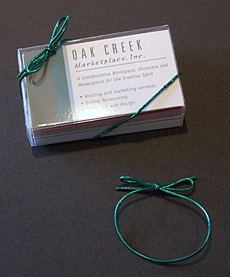 6" Metallic Green Elastic Stretch Loop