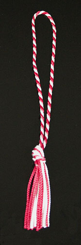 Candy Cane Striped Bookmark Tassel