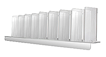 Slanted Countertop Clear Acrylic Shelf Insert