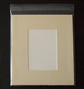 11x14 Cream Mat, Back and Bag Combo - 8x10 Window