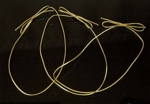 Gold Elastic Stretch Loops