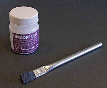 Envelope Gum and Brush Set