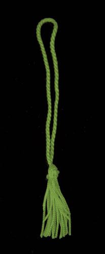 Lime Chainette Bookmark Tassels