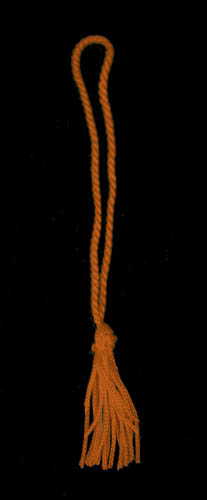 Orange Chainette Bookmark Tassel