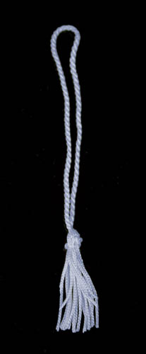 Silver Blue Chainette Bookmark Tassel