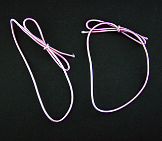 10" Matte Soft Pink Elastic Stretch Loop