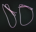 Matte Soft Pink Elastic Stretch Loop
