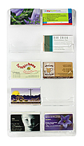 Clear Acrylic Vertical Wall Mount Business Card Display