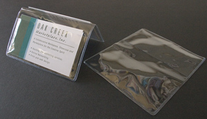 Clear Vinyl Business Card Holders
