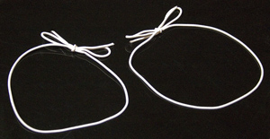 10" Matte White Stretch Loop