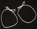 White Elastic Stretch Loops