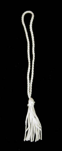 White Chainette Bookmark Tassel