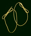 Matte Yellow Elastic Stretch Loop