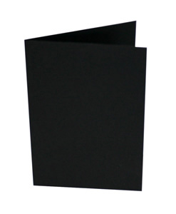 A2 - Black Blank Card and Envelope