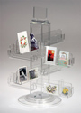 32 Pocket Clear Acrylic Card Spinner Rack