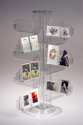 48 Pocket Clear Acrylic Card Spinner Rack