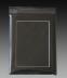 5x7 Black Mat with White Core, Back and Bag Combo - 4x6 Window
