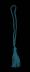Deep Teal Chainette Bookmark Tassel