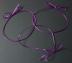10" Metallic Purple Stretch Loop