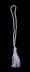 Silver Blue Chainette Bookmark Tassel