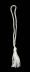 White Chainette Bookmark Tassel