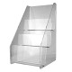 3-Tier Clear Acrylic Card Vertical Display Stand