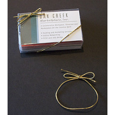 6" Metallic Gold Stretch Loop