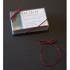 6" Metallic Red Elastic Stretch Loops