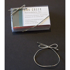 6" Metallic Silver Elastic Stretch Loop