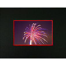 8" x 10" Black Mat w/ Red Core - 3" x 5" Window