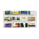 12 Pocket Horizontal Wall Mount Clear Acrylic Business Card Display