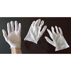 Light White Cotton Gloves - Small - 1 pair