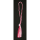 Candy Cane Striped Bookmark Tassel