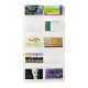 10 Pocket Vertical Wall Mount Clear Acrylic Business Card Display
