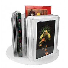 Rotating Clear Acrylic Brochure Countertop Spinner