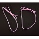 10" Matte Soft Pink Elastic Stretch Loop