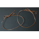 10" Metallic Copper Stretch Loop