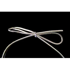 10" Metallic Silver Stretch Loop