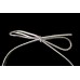 6" Metallic Silver Elastic Stretch Loop