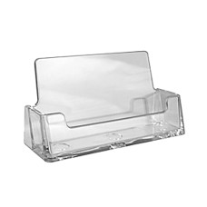 Horizontal Clear Acrylic Business Card Holder