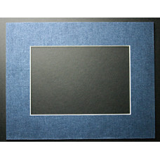 16" x 20" Denim Jeans Mat - 11" x 14" Window