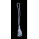 Silver Blue Chainette Bookmark Tassel